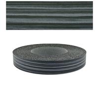 Mprofi MT® - Moldura Adhesiva y Melamina Cinta de Canto Surf Negro | 22mm x 10m | Protector Bordes para Estanterías, Muebles y Paneles | Canto Termoadhesivo Duradero | Espesor 0,50mm