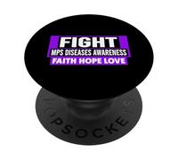 MPS Awareness Shirt - Combate Mps Diseases Awareness PopSockets PopGrip Adhesivo