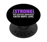 MPS Camisa de Concientización Mps Strong - Mps Enfermedades Concientización PopSockets PopGrip Adhesivo