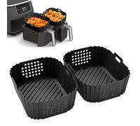 MPXEAVG 2 Pcs Molde Silicona Freidora de Aire para Ninja, Moldes para Freidora de Aire para SL401EU SL400EU, para AF400EU AF300EU 9.5L, Air Fryer Accesorios