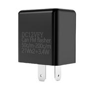 MPYJDTOI Relé de frecuencia DV 12 V Indicador de señal de Giro Ajustable de Alta Potencia(Black-1)