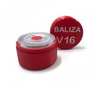 MPZONLINE Estuche para protección de Baliza V16 | Funda para V16 | Caja protectora para Baliza | compartimento para pilas | HUECO INTERIOR 8,5x8,5x5,5cm (no incluye Baliza) (Rojo)