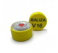 MPZONLINE Estuche para protección de Baliza V16 | Funda para V16 | Caja protectora para Baliza | compartimento para pilas | HUECO INTERIOR 8,5x8,5x5,5cm (no incluye Baliza) (Amarillo)