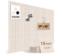 MQAAUP Tablero de fieltro autoadhesivo 150 x 90 cm, alternativa al tablero de corcho, pared de fotos y vision board con insonorización para oficina, colegio y habitación infantil, color camello claro