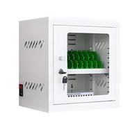 MQDLJSE Caja de Carga USB, Armario portátil para teléfono móvil, sin Necesidad de configuración, gestión de Carga Inteligente, con Cuatro Ruedas, para Biblioteca Escolar, 12 Ranuras