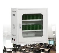 MQDLJSE Gabinete de Carga y sincronización Ultra Seguro, con múltiples estantes y Espacio para Entre 12 y 60 teléfonos, para bibliotecas Escolares y oficinas, 40 Ranuras.