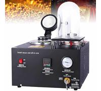 MQDLJSE Horno de fundición de Oro, máquina de fundición al vacío Todo en uno, Equipado con Controlador de Temperatura Digital y manómetro de Aire, Horno de fundición de Metales eléctrico d