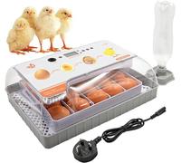 MQDLJSE Incubadora automática para 20 Huevos con rotación automática y Control de Temperatura, con Pantalla LED Digital para Pollos, Patos, Gansos y Palomas.