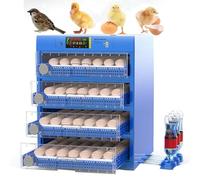 MQDLJSE Incubadoras para Huevos de gallina con ovoscopiadora, volteo automático, Control de Temperatura y Humedad, aptas para Pollitos, Patos y codornices, 256 Huevos.