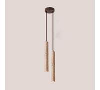 MQDLJSE Lámpara Colgante de Tubo Largo cónico LED, lámpara Colgante para Cocina, Barra de iluminación, lámpara de Techo Lineal de mármol rústico, candelabro Moderno de Mediados de Siglo pa