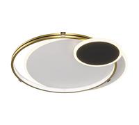 MQDLJSE Lámpara de Techo empotrada LED con Anillo Dorado nórdico Lámpara de Techo empotrada LED Luz Blanca 6000K no Ajustable Lámpara de Techo de 34 W Cuerpo de lámpara de Hierro Que no se