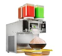 MQDLJSE Máquina automática eléctrica para triturar Hielo, raspadora de Conos de Nieve, Velocidad Ajustable, Equipo Comercial para postres, 750 W, máquina de Helados de Alta eficiencia.