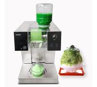 MQDLJSE Máquina de Hielo Coreana con Forma de Copo de Nieve, trituradora de Batidos y Leche pequeña de Uso Comercial intensivo con Mango (120 kg)