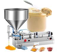 MQDLJSE Máquina de llenado neumática, dispensador semiautomático de líquidos y pastas con Pedal y Embudo para diversas Aplicaciones con líquidos.