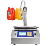 MQDLJSE Máquina llenadora de Botellas de 3,2 L/10 L/17 L/min, máquina de llenado por Peso con Bomba peristáltica y Control Digital, Gran caudal para Aceite, detergente, champú, Yogur,