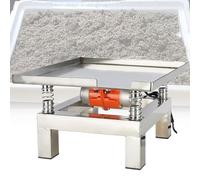 MQDLJSE Mesa vibratoria para hormigón, Banco de Pruebas vibratorio pequeño, Plataforma vibratoria de Acero Inoxidable de 13,78 x 13,78 Pulgadas, 220 V.