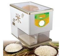 MQDLJSE Molino automático de Granos, máquina eléctrica para moler y pelar arroz, 350 W, 250-500 g/min, máquina automática de Alta Velocidad para descascarar arroz para Uso doméstico profes