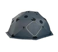 MQDLJSE Refugio para Pesca en Hielo, Tienda de campaña aislada para 6-10 Personas, Refugio térmico portátil emergente con Bolsa de Transporte extraíble en el Suelo, Anclajes para Hielo y c