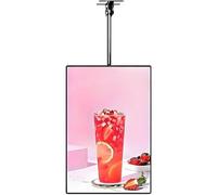 MQDLJSE Reproductor Multimedia publicitario con USB para señalización Digital o TV, Pantalla inalámbrica con función para Compartir Fotos, Formato Horizontal/Vertical, 50 x 100 cm (vertica