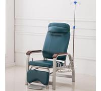 MQDLJSE Silla de flebotomía de Cuero, Banco de extracción de Sangre con Asiento Acolchado Suave, Silla de infusión Individual para Sala de Espera de recepción con Soporte Ajustable (Verde,