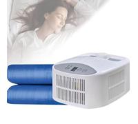 MQDLJSE Sistema de colchón de enfriamiento Ajustable para Personas Que Pasan Calor al Dormir, Alfombrilla de enfriamiento por Agua de 70 W con Rango de 3 a 6 ℃ y Temporizador de 1 a 9 Hora