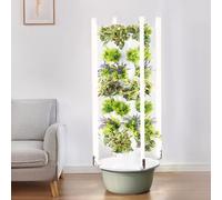 MQDLJSE Sistema de Cultivo hidropónico, Sistema de Cultivo hidropónico Tower Garden, jardín Inteligente de Interior con luz LED, Torre de Cultivo hidropónico de Interior para Plantas y Ver