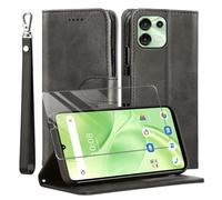MQERYBV Funda para UMIDIGI G9 5G con Protector de Pantalla, Flip Magnético Cuero PU Carcasa, TPU Libro Tapa Funda, Ranura Tarjeta Soporte Cover, Cierre Magnético, Negro.