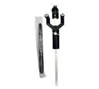 Mqetly Carro Scriber para Ceja de Rueda Herramienta de Marcado de Arco de Rueda Reparador de Hoja de Metal Compacto Y Resistente Al Desgaste Adecuado para Ta, Negro