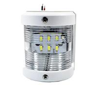 Mqetly Señal Luz de Navegación Trasera Blanca LED para Botes con Luminiscencia 42.5LM Voltaje Construcción Impermeable Adecuada para Barcos de hasta