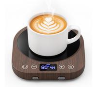 MQFORU Calentador Tazas con 9 Ajustes Temperatura, 36 W Calentador de Café con Horario de 1 a 9 Horas, 4 Horas de Desconexión Automática, Calentador Velas para Café, Té, Leche, Vela, Bebidas