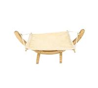 MQH Hamaca Hamaca de Mascotas con Soporte Transpirable de Madera Maciza, Silla de Giro Colgante portátil para Patio Puerto Trasero Porche al Aire Libre Interior Camping (Color : B)