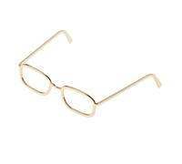 Mqiklt 1 Par de Gafas Oblongas para Figuras de Acción Marco Metálico Accesorios para Muñecos Juguetes de 12 Pulgadas Adecuado para Modelismo Decoración y, Estilo 2 Oro