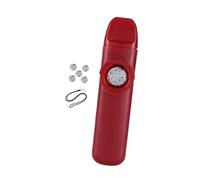 Mqiklt Este Kazoo Incluye 5 Membranas de Repuesto Y Una Correa para El Cuello. Es de Tono Ajustable, Fácil de Aprender Y Perfecto para Fiestas, Rojo