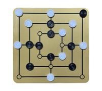 Mqiklt Juego de Mesa Damas Juego de Mesa Lógico, Juego Familiar, Juego de Ajedrez de Viaje Juego de Estrategia Morris para Hombres para Picnics Y