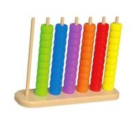 Mqiklt Juguetes de Apilamiento Y Clasificación de Colores para La Educación Y El Desarrollo Temprano. Juguete Sensorial con Anillos para Niños Y Niñ