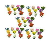 Mqiklt Kit de 50 Modelos de Flores en Miniatura para Maquetas, Ideal para Construir Maquetas, Altura 3cm