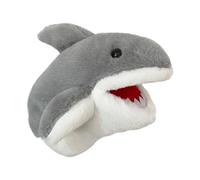 Mqiklt Marioneta de Mano Infantil, Juego de rol de Tiburón, Juguete de Guante de Animal, Juguete para Enseñar a Los Niños a Cuentos, Artículos para Fi, Gris