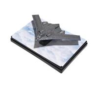 Mqiklt Modelo de Avión Diecast Avión en Miniatura Maqueta de Colección Avión de Aleación con Diseño Compacto para Poco Espacio y Presencia Destacada, Gris