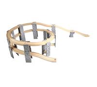 Mqiklt Pack de Expansión para Tren de Madera: Vías Curvas Y Accesorios.
