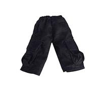 Mqiklt Pantalones Cortos Cargo para Figura Masculina a Escala 1/12, Pantalones Cortos Deportivos para Entrenamiento Y Correr, para Figura de Acción Coleccion, Negro