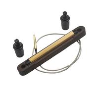 Mqiklt Pastilla Bajo Piezo Barra Accesorio Recambio Puente Instrumento Musical con Respuesta Profesional y Salida Jack 2.5mm Apta para Bajos Acústicos, 6 Cuerdas