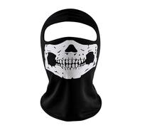 MQLSAERI 1 Pieza Ghost Mask Pasamontañas Balaclava 3D Calavera Máscaras de Terror Máscara de Cara Completa para Moto Deporte Fiestas Halloween y Carnaval Cosplay, Talla única - Negro