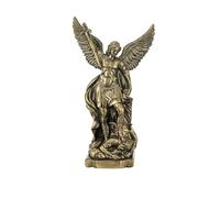 Mqnnfc Estatua de San Miguel, Estatuas de Resina de San Miguel Arcángel, Figuras de la Colección San Miguel derrotando a Satán, for Colección Figuras Religiosas Decoración de Arcángel(Large)
