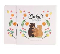 MQODLFP Libro de recuerdos de bebé, álbum de recortes, álbum de fotos, diario de embarazo, lindo animal, recuerdo, registro de crecimiento, diario de crecimiento, cuenta de mano, alta calidad, D