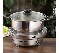 MQPALZKD Calentador de olla caliente al aire libre Barbacoa Partido acero inoxidable for acampar STOve Tourist Burner