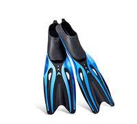 MQPALZKD Comodidad Flexible for Adultos Profesionales TPR Aletas de Buceo Antideslizante for buceadoras de Goma Snorkeling Swim Pipppers Water Sports Beach Zapatos(BLU,S Code)