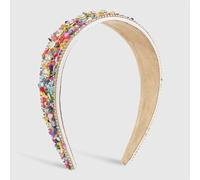 MQPALZKD Diadema con conjunto de diamantes, diadema con borde ancho, accesorio for el cabello con temperamento(Blue,White)