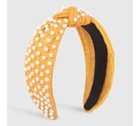 MQPALZKD Diadema con cuentas tachonadas de borde ancho, diadema de cuero anudada con temperamento for mujer(black-Soul Eater1)