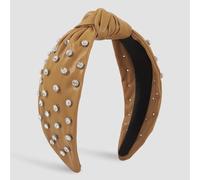 MQPALZKD Diadema con nudo cruzado de PU de sentido Superior, accesorios for el cabello con inserción de aire fresco y temperamento(black-Soul Eater1)