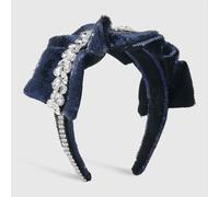 MQPALZKD Diadema de diamantes de imitación pesados para mujer, accesorios for el cabello con temperamento con volantes y borde ancho de lentejuelas Retro(black-Soul Eater1)